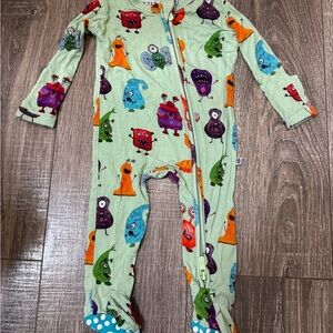 Little Bum Bums Monster Footie 0-3 Months